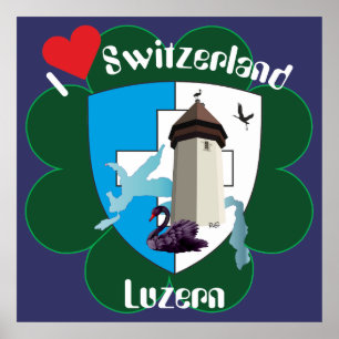 Luzern Suíça Switzerland poster