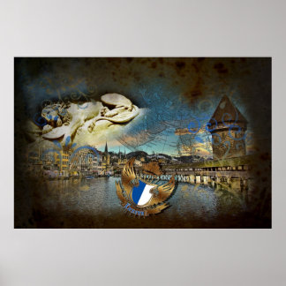 LuzERN Vintage Grunge - Poster