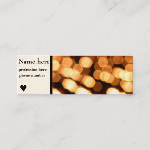 luzes apagadas cartão de visita