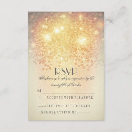 Luzes brilhantes da Elegage, placas de RSVP de cas