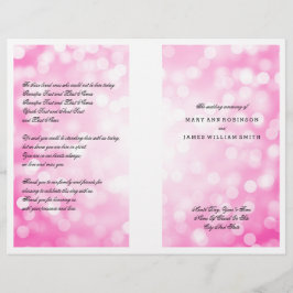 Luzes cor-de-rosa do Programa Casamento