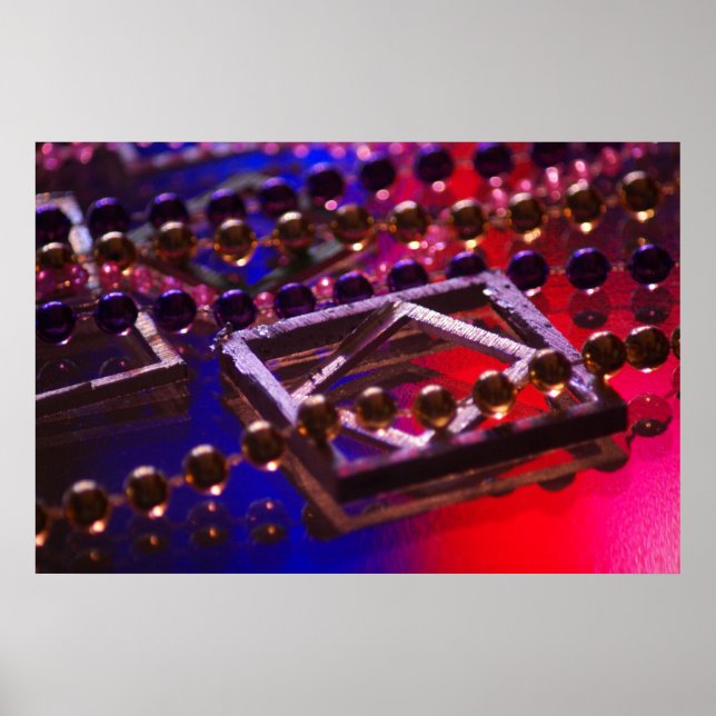 Luzes de Abstração Poster (Frente)