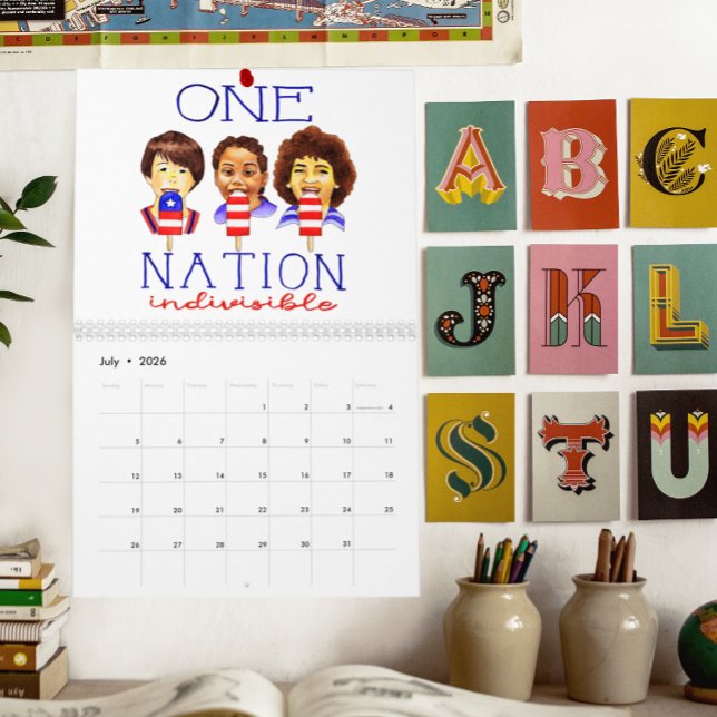 Luzes de Barnwood do Calendário Inspiracional (Criador carregado)