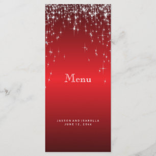 Luzes de estrelas em vermelho - Menu