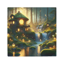 Luzes de fada entaladas e sonhos de cascata