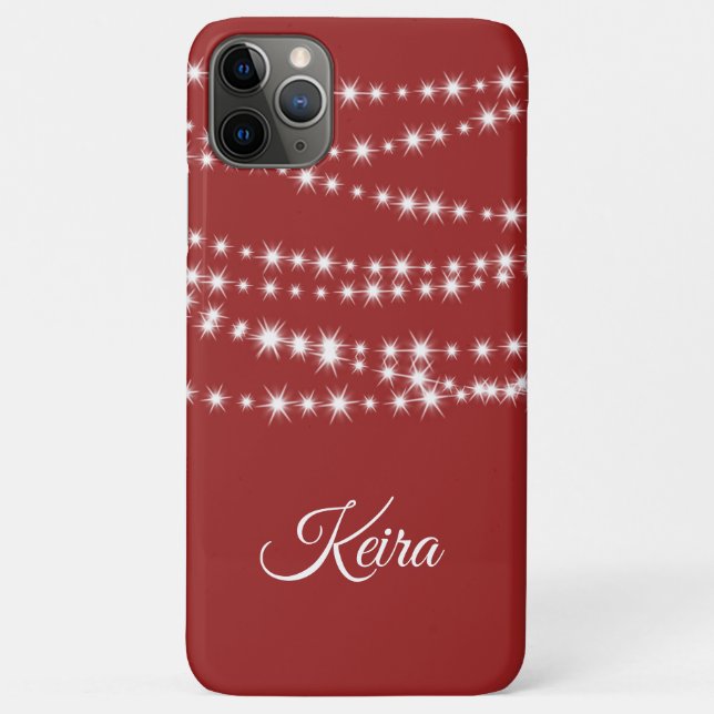 Luzes de Natal personalizadas na capas de iphone v (Verso)