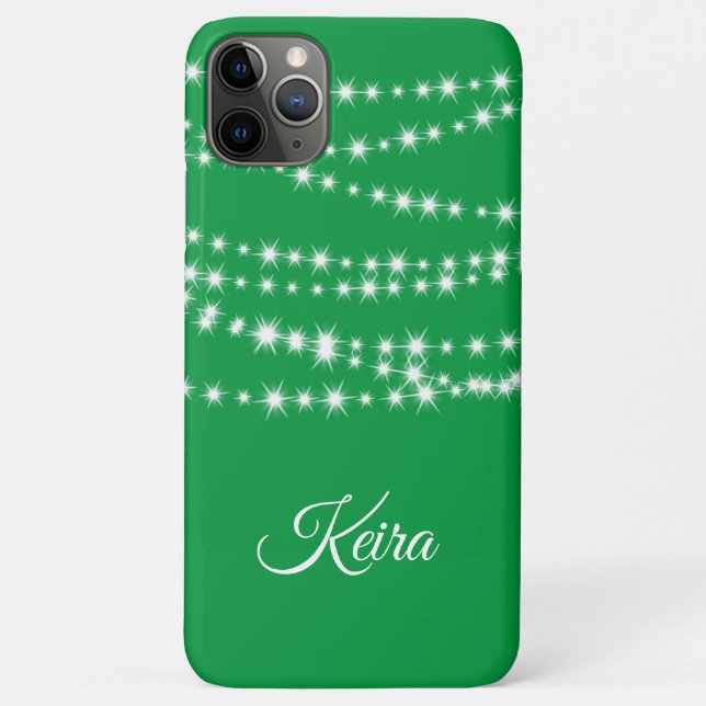 Luzes de Natal personalizadas na capas de iphone v (Verso)