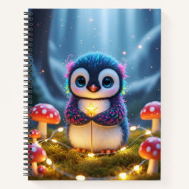 Luzes de neve e delícias de pinguim