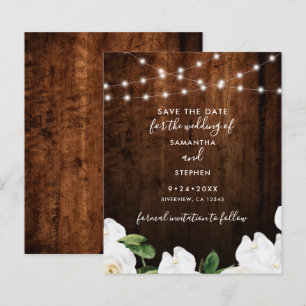 Luzes de Orçamento Madeira Rústica Casamento Salva