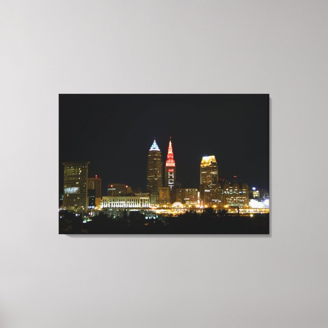 (Luzes de torre quentes) Cleveland, Impressão de t (Frente)