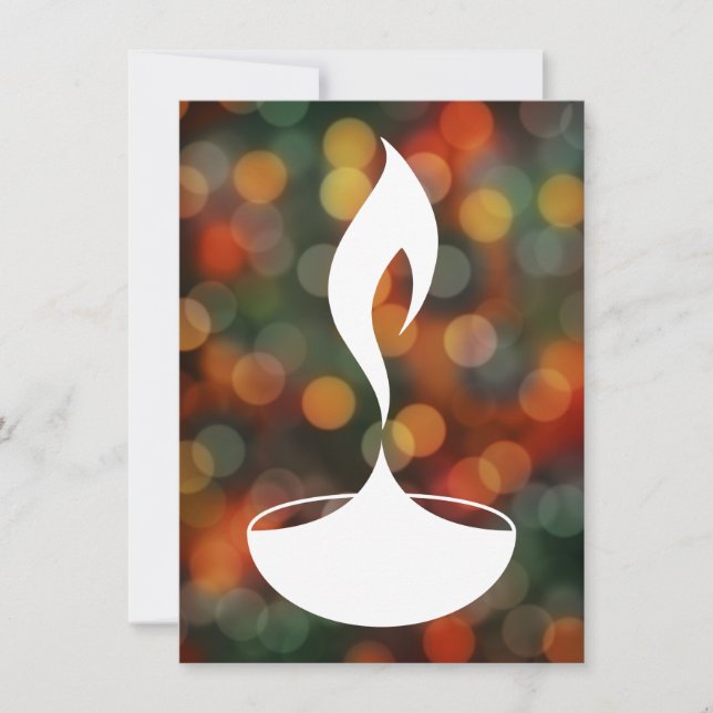 luzes diwali diya bokeh (Frente)