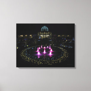 Luzes do jardim botânico de Lewis Ginter. Canvas