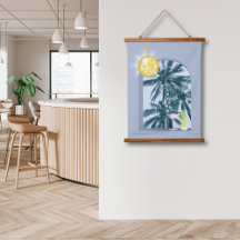 Luzes do Partido Cocktails Palmas de Disco em Azul