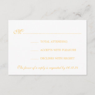 Luzes Douradas de String RSVP de Casamento Elegant