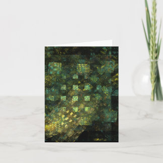 Luzes no Cartão de Nota de Arte Abstrato da Cidade