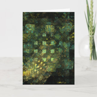 Luzes no Cartão de Saudação de Arte Abstrato da Ci