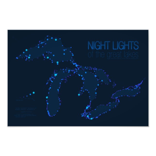 Luzes noturnas do Impressão de fotos dos Excelente (Frente)