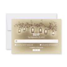 Luzes noturnas - Placa RSVP de Casamento Russo dos