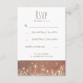 Luzes Noturnas Vaga-Lumes RSVP Casamento Rústico