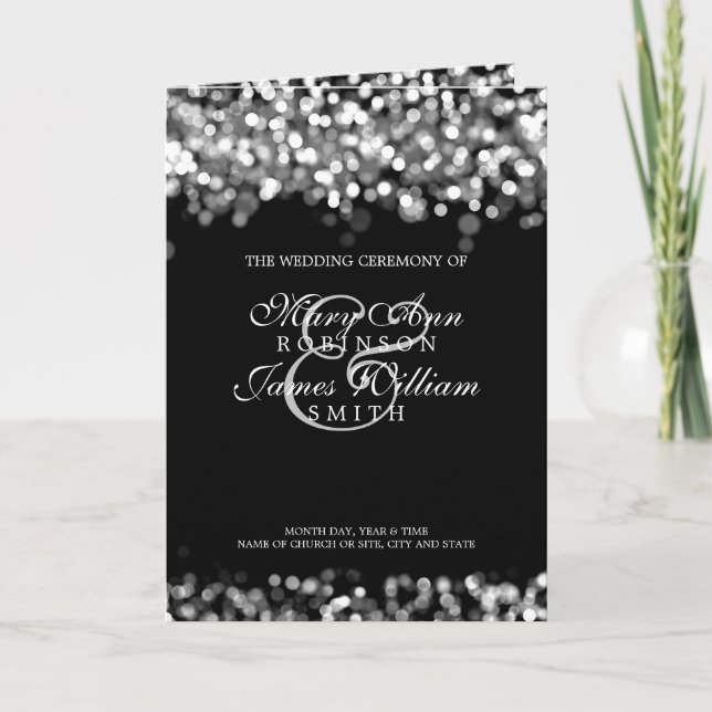 Luzes prateadas do programa de casamento (Frente)