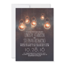 luzes românticas, convites de casamento de cerimôn