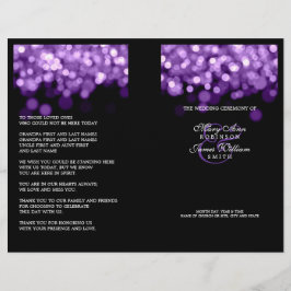 Luzes Roxas do Programa de Casamento Elegante