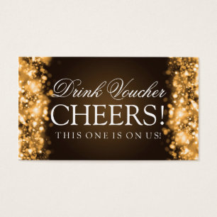 Luzes Sparkling Wedding do comprovante da bebida