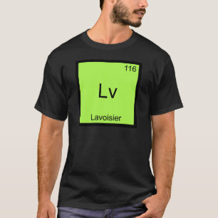 Lv - Camiseta do Símbolo do Elemento de Química Di