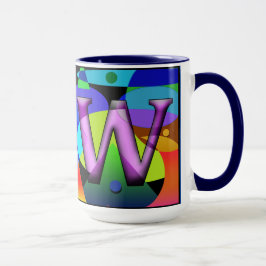 LW Monogramada, Iniciada, caneca de café personali