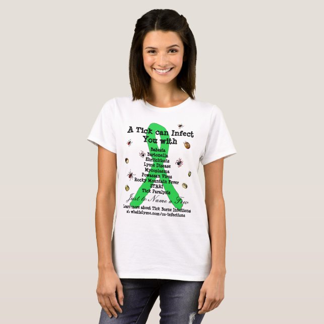 Lyme Disease & Co Infecções Camisa de Consciência (Frente Completa)