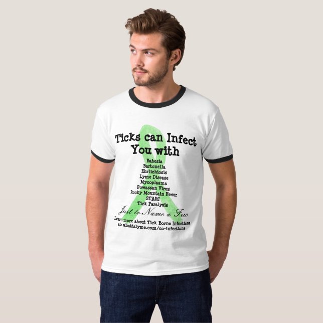 Lyme Disease & Co Infecções Camisa de Consciência (Frente Completa)