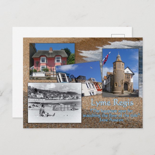 Lyme Regis, um cartão postal de... (Frente/Verso)