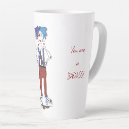 'Lyndsey' - Você é um Badass! Caneca para café lat