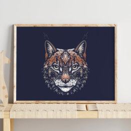 Lynx | Forest Animal Lynx Wall Impressão