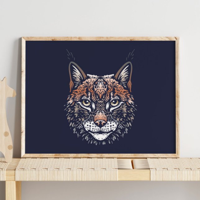 Lynx | Forest Animal Lynx Wall Impressão (Criador carregado)