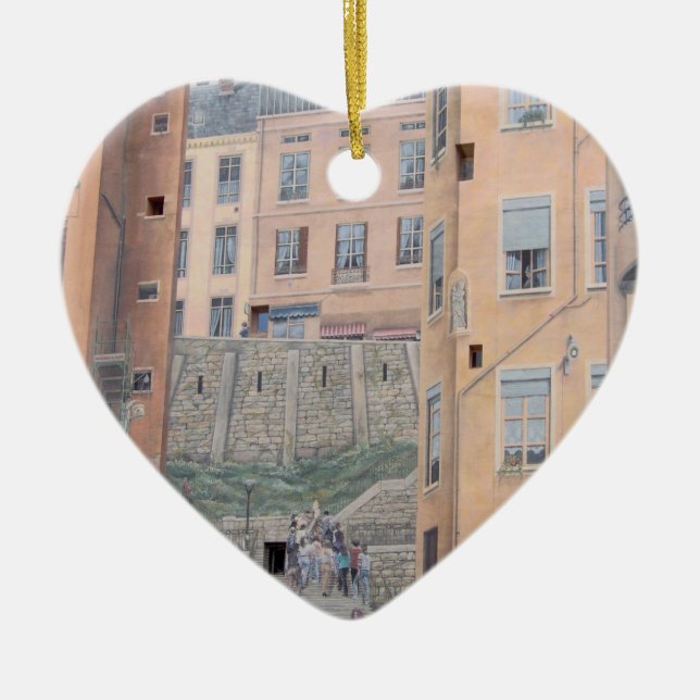 Lyon, France - ornamento da árvore de Natal (Frente)