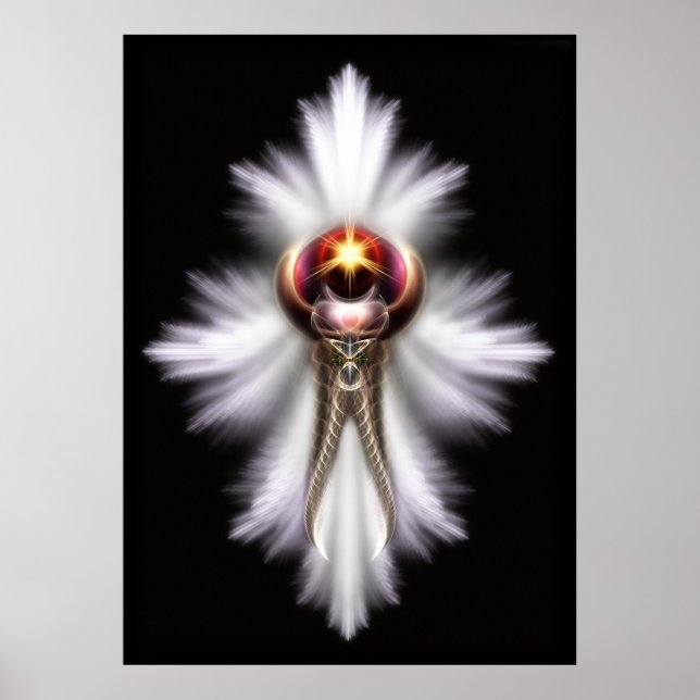Lypidian II Fractal Art Wall Poster (Frente)
