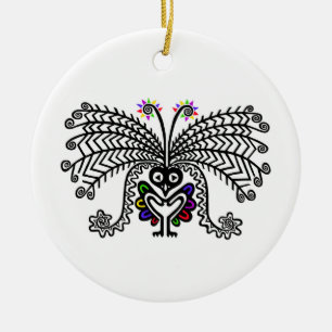 Lyrebird - ornamento cerâmico