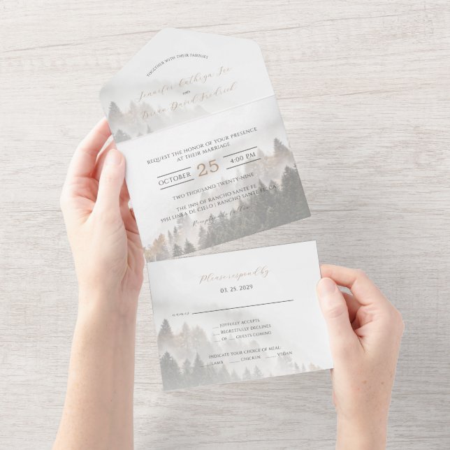 ©Lyrical Pine Forest Outono Casamento outono (Tearaway)