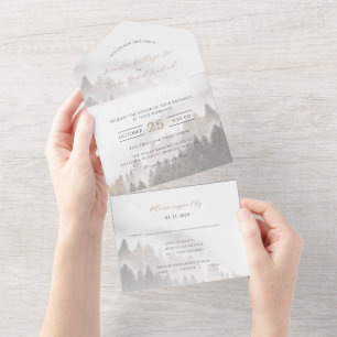 ©Lyrical Pine Forest Outono Casamento outono