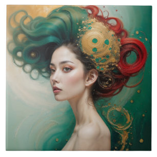 "Lyrielle" - A Impressão Dourada Verde