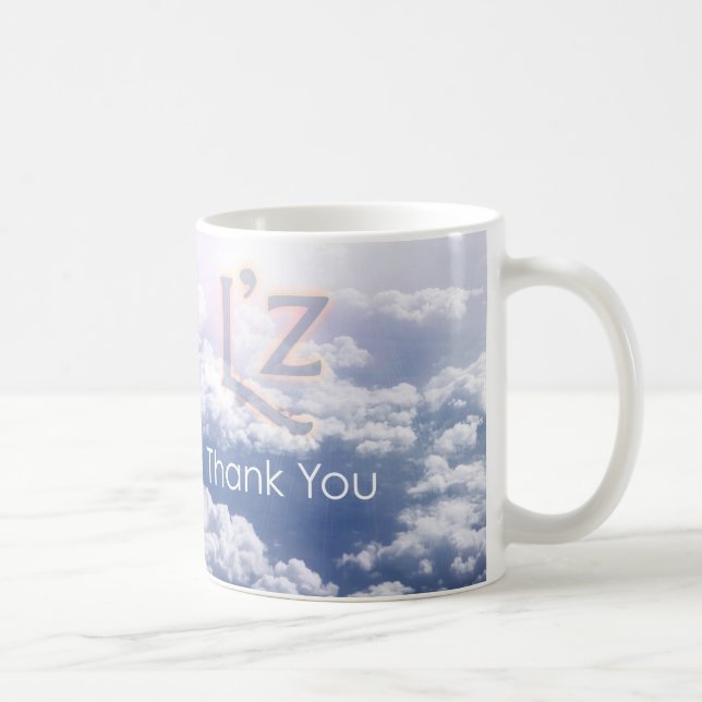 L'z "ThankYou" caneca de café clássica (Direita)