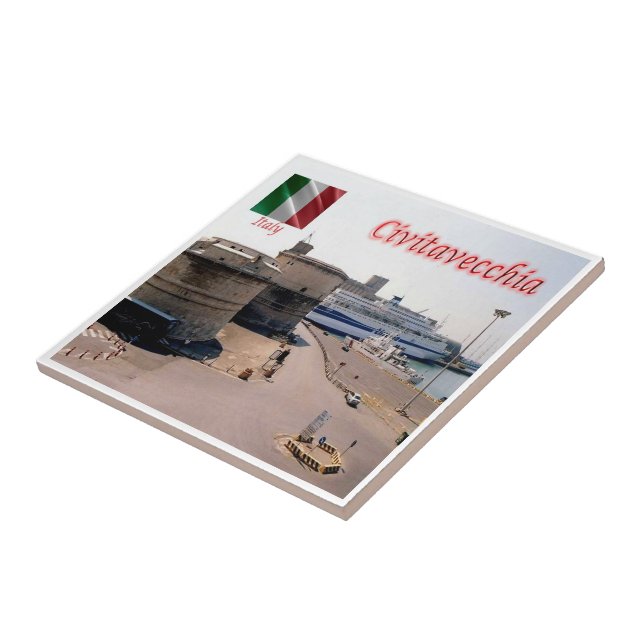 LZO014 CIVITAVECCHIA, Forte Michelangelo, Porto (Lateral)