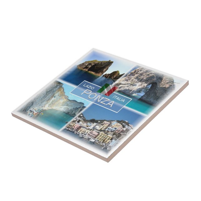 LZO018 PONZA, Mosaico, Lácio, Itália (Lateral)