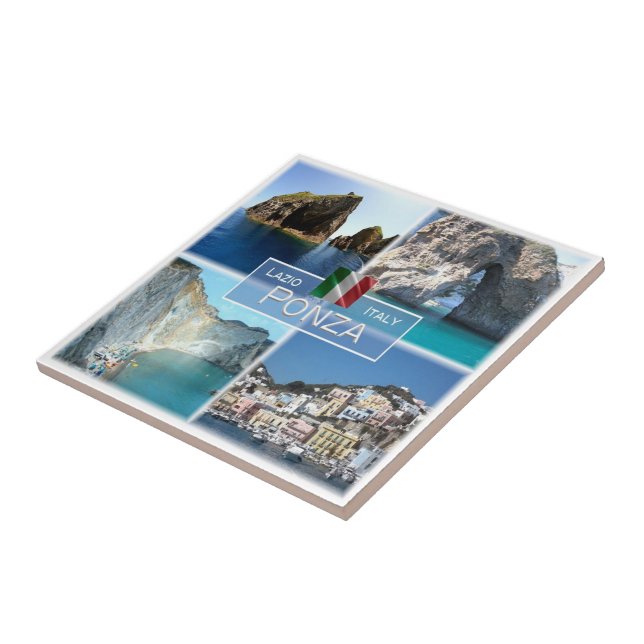 LZO019 PONZA, Mosaico, Lácio, Itália (Lateral)