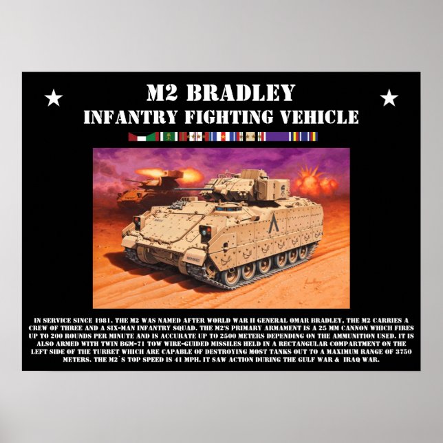 M2 Bradley Veículo de Combate à Infância Poster (Frente)