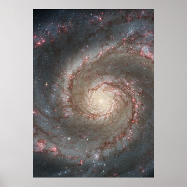 M51 Poster Colossal - Galáxia Espiral Whirlpool (Frente)