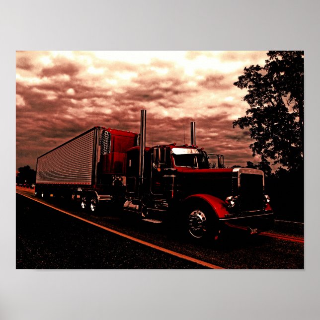 M Horning's Peterbilt 379 Edit Poster (Frente)