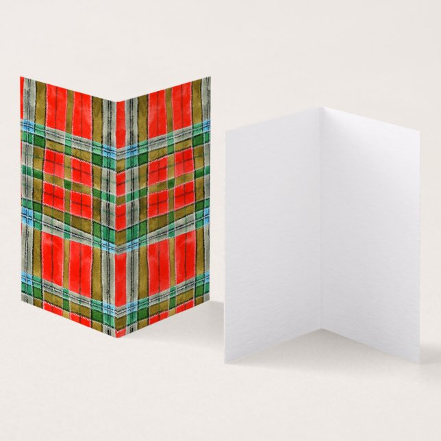 MAC BAIN TARTAN 3,5x2 Cartão Dobrado (Interior e exterior)
