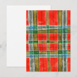 MAC BAIN TARTAN 4.5x6.25 Cartão Plano / Vertical